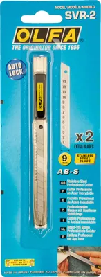 Produktbild von OLFA Cuttermesser SVR-2 9mm mit Edelstahlgriff