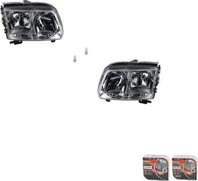Immagine prodotto di Johns, fari + Osram Night Breaker Laser adatto per VW Polo 6N dal 99-01 set L R 6N1941017AA 6N1941017AB 6N1941018AB 6N1941018AA