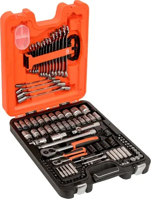 Obrázok produktu pre Bahco Galvu?i?, terkšl?s ir pried? rinkinys 1/4" ir 1/2" 106vnt