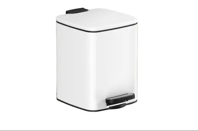 Obrázok produktu pre Kôš na kozmetický odpad – kôš do kúpeľne – oceľ – 6 litrov – 23,9 x 19,3 x 25,5 cm