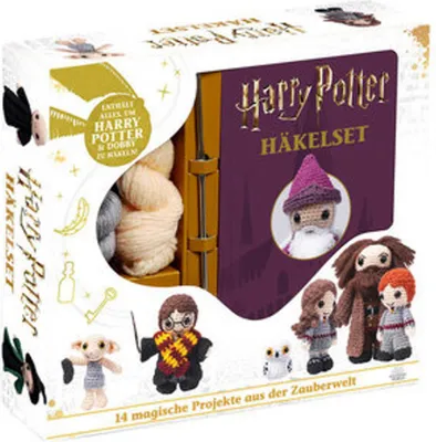 A product box for a Harry Potter crochet kit.