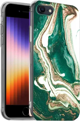 Produktbild von Hülle für iPhone 7 / 8 / SE 2020/2022 Schutzhülle Marmor Motiv Handy Case Silikon Slim Cover