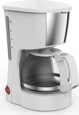 Obrázek produktu pro Kávovar Rosberg R51170F, 600W, 600 ml, Skleněná konvice, Plastový filtr, Bílá