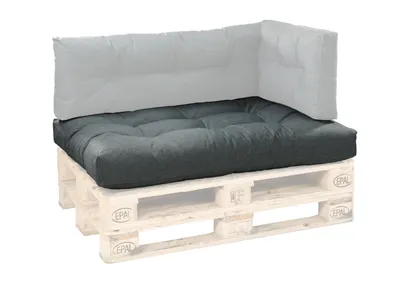 Immagine prodotto di XDREAM cuscino per pallet antracite | cuscino di seduta singolo | cuscino di seduta per europallet