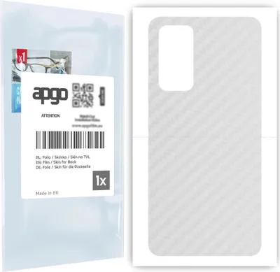 Produktbild von apgo Rückseite Schutzfolie für Xiaomi Mi 10T 5G -  Hinten Schutzfolie Carbon Transparent (durchsichtig), Rückseite Folie schützt vor Kratzern und Fingerabdrücken