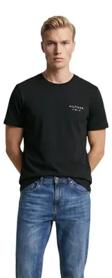 Produktbild von Tommy Hilfiger Jeans BRAND LOVE SMALL HIL Herren T-Shirt Schwarz : Größe - S Größe: S