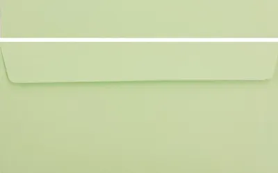 Produktbild von 50 Stück farbige Premium Briefumschläge Briefhüllen Kuvert, Caribic Mintgrün, DIN Lang (110 X 220mm), ohne Fenster, haftklebend, 90g/m²