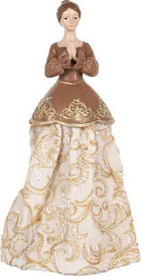 Immagine prodotto di Clayre & Eef Figura decorativa Donna 8x7x23 cm Plastica beige