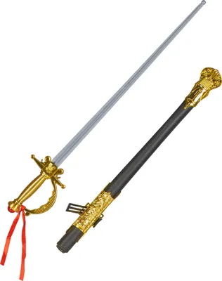 Immagine prodotto di Spada da pirata Spada da moschettiere grigio-oro-nero