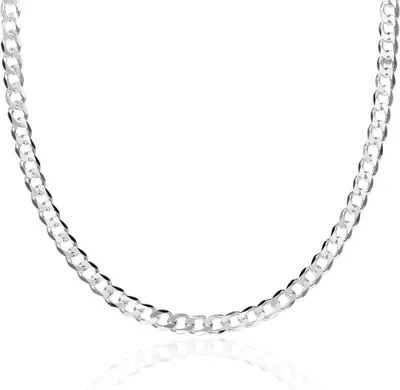 Produktbild von 925 Silberkette Herren Panzerkette 4,5mm von JEWLIX PK0045 45cm