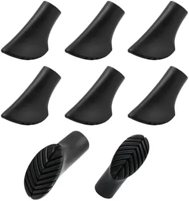 Produktbild von Nordic Walking Stöcke Gummipuffer für Wanderstöcke, Nordic Walking Pads, Stangenschutz für alle gängigen Wanderstock Trekkingstöcke Walking Stöcke Gummipuffer Asphaltpads 11mm