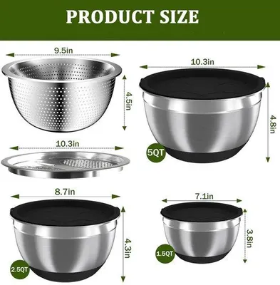 Produktbild von Set mit luftdichten Behältern – 3 Behälter in den Größen 1,5, 2,5 und 5 Liter – stapelbare Behälter zur platzsparenden Aufbewahrung – Luxento
