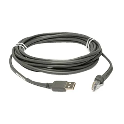 Produktbild von Zebra USB Cable: Series A, 4,5 m, USB A, Grau