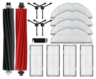 Ersatzteile-Set für Roborock S8/S8+, 1 Bürste, 4 Seitenbürsten, 4 Filter