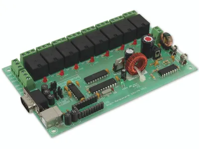 Produktbild von Relaiskarte, 8-fach, 24 V-/7 A RS232