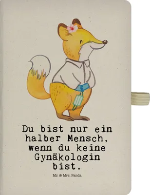 Produktbild von Mr. & Mrs. Panda Notizbuch A5 Gynäkologin Herz - Transparent - Geschenk, Tagebuch, Skizzenbuch, Journal, Beruf, Reisetagebuch, Witzig, Lustig, Spruch, Kladde