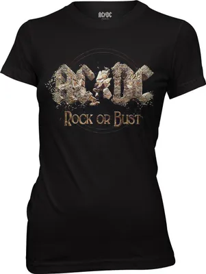 Immagine prodotto di Maglietta AC/DC Rock Or Bust Band Merchandise Donna Top Slim Fit