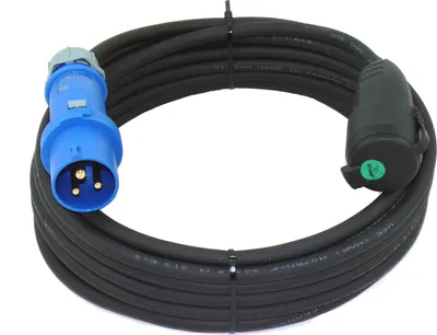 Produktbild von CEE Adapterkabel Camping Caravan Stecker auf Schuko Kupplung IP44 H07RN-F 3G2,5 0,5m
