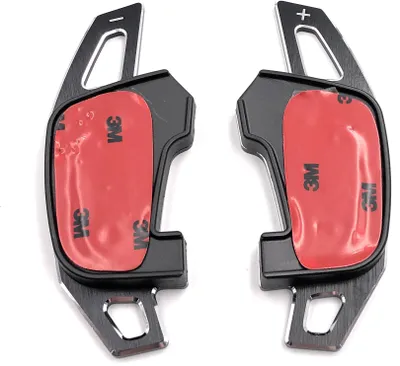 Produktbild von Onwomania Schaltwippen Dsg Shift Paddle für Golf 7 GTI R GTD Polo GTI 20 Scirocco FL Schwarz Aluminium