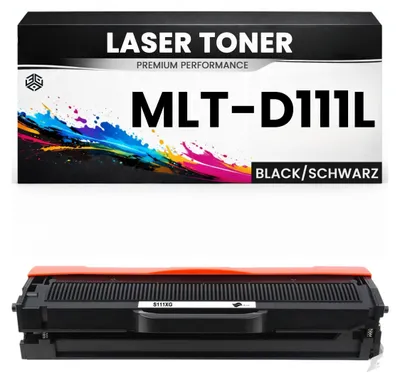 Produktbild von 2 x Toner 111L für Samsung Schwarz MLT-D111L wie Original Premium alternative für Samsung Xpress SL-M2020 SL-M2022 SL-M2026W SL-M2070 SL-M2070FW