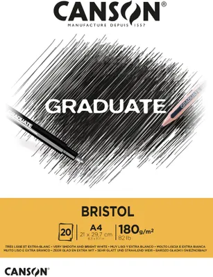 Produktbild von CANSON Studienblock GRADUATE BRISTOL DIN A3