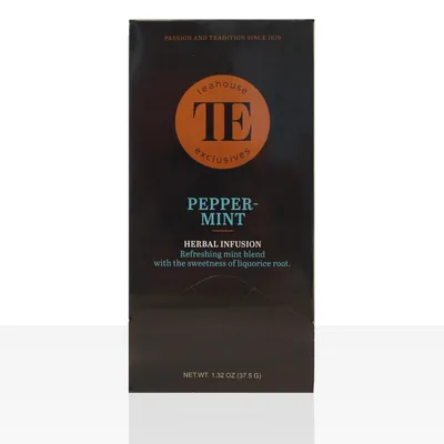 Produktbild von TE Luxury Teahouse Exclusives Peppermint Pfefferminze 6 x 15 Beutel á 2,5g