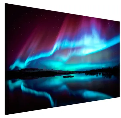 Produktbild von LUMASOUL Leinwand Bilder, Leinwandbild Natur Motiv, Wandbilder Holzrahmen und Webstuhl Wohnzimmer und Schlafzimmer, Bilder 90x60 cm Modern Landschaft 03