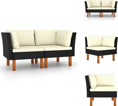 A collage of different views of a modular sofa set.