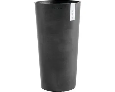 Produktbild von Pflanzvase Ecopots Amsterdam Kunststoff Ø 34 cm H 66 cm dunkelgrau