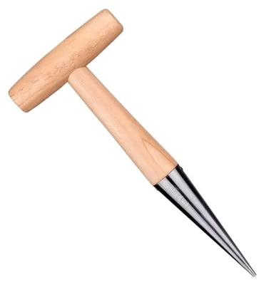 Produktbild von Widger Gartengerät Pflanzlochbohrer aus Holz für Setzlinge, Umpflanzen und Düngen