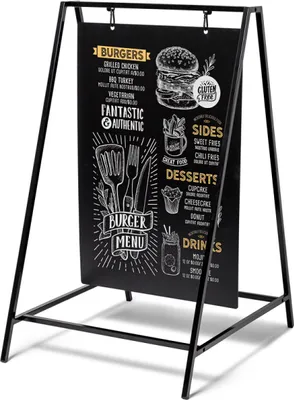 Produktbild von Showdown Kreidetafel Kundenstopper Swing - 50x70cm - Schwarz