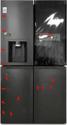Produktbild von LG InstaView GMG960EVJE, Freistehend, Mehrtürig, Schwarz, 4 Tür(en), Essence Black Steel, Berührung