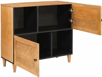 Zdjęcie produktu dla Komoda vidaXL 80 x 33 x 75 cm z litego drewna mangowego