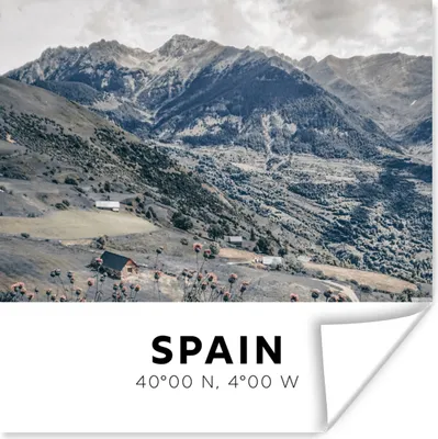 Produktbild von MuchoWow® Poster Spanien - Berge - Natur 75x75 cm - Wand Dekoration