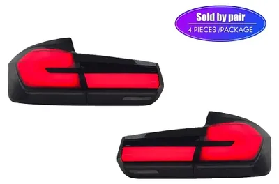 Obrázek produktu pro Sada zadních světel, kompatibilní s modely BMW řady 3, LED technologie, provedení Plug-and-Play, černá