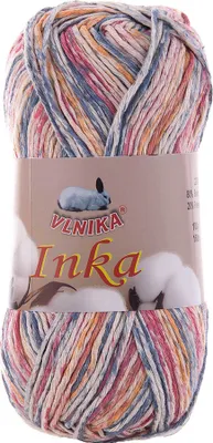 100g Inka mehrfarbig Farbverlaufgarn Baumwollmischgarn Häkelgarn Strickgarn 47 multicolor 1