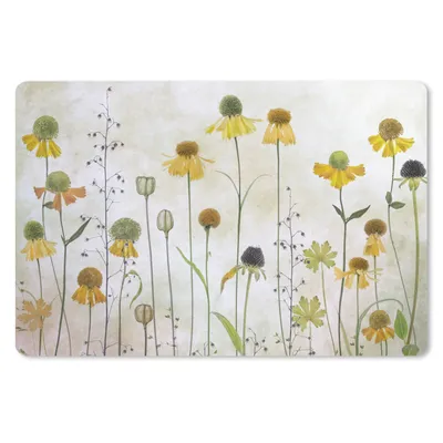 Produktbild von MuchoWow® Schreibtischunterlage Stilleben - Ölfarbe - Pflanzen 60x40 cm - XXL Mauspad - Großes Mauspad