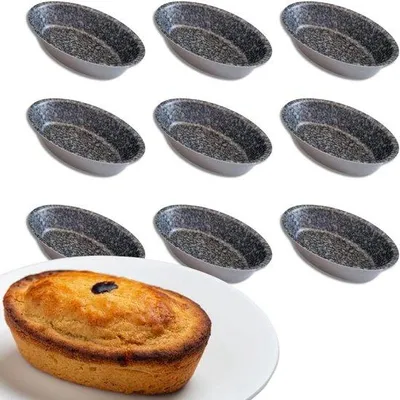 Obrázek produktu pro Hliníková forma na pečení s nepřilnavým povrchem – 10,5 x 7 cm