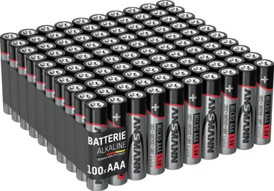 Immagine prodotto di ANSMANN 1521-0039 Batteria alcalina ANSMANN, Micro AAA, confezione da 100 pezzi