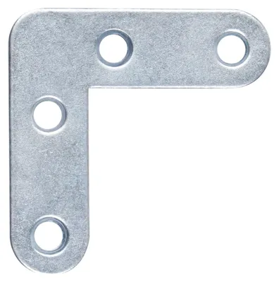 Zdjęcie produktu dla Alberts 824518 Wspornik meblowy, ocynkowany na niebiesko, 80 x 80 x 16 mm, zestaw 50 szt