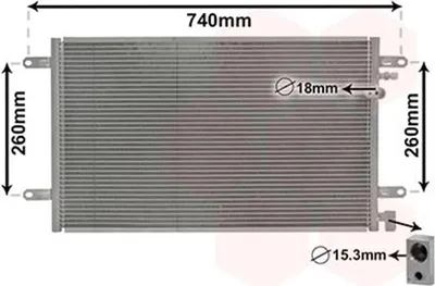 Produktbild von VAN WEZEL 03005237 Kondensator Klimaanlage Klimakondensator für AUDI A6 Avant (4F5, C6)