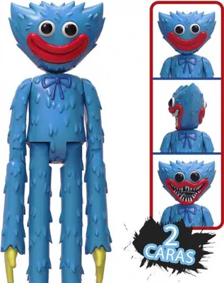 Produktbild von Bizak Poppy Playtime Actionfigur 30 cm, mit Doppelgesicht, eines mit Zähnen und eines ohne, für Kinder ab 6 Jahren (64230011) BIZAK