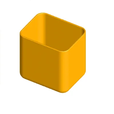 Immagine prodotto di Scatola per cassetti e organizer, 57x45x64 mm, giallo