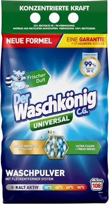 Produktbild von Der Waschkönig C.G. Universal Waschpulver 6,5 kg, 100 WL, ab 30 °C