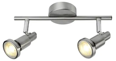 Produktbild von LED Deckenspot 2x5W 2x380 lm 3000 K B 27,5 cm nickel/chrom