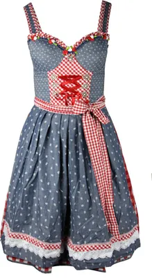 Produktbild von Dirndl Paloma 60er Länge jeans retro - blue 34