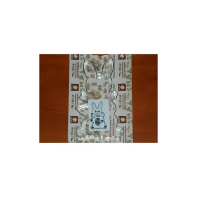 Image de Lièvre Felcman avec noeud Matériau: : Métal, Couleur: : Argent, Hauteur: : 4,8cm