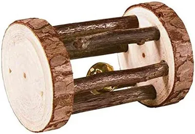 Produktbild von Naturhölzer Spielzeug für kleine Pelztiere mit Kugel Spielzeug
