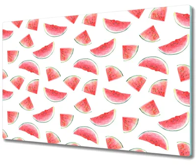 Produktbild von Glas Schneidebrett Herdabdeckplatten Schneideplatten - 80x52 cm - Wassermelone