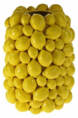 Produktbild von Werner Voß Trendvase Zitronen, Dekovase, Steingut, Gelb, 26 cm, 54507